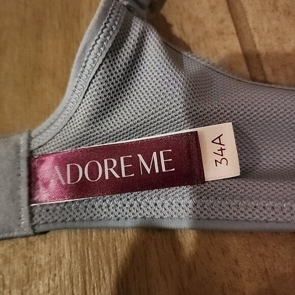 Adore Me Sports Bra 34A Blue Underwire Lined - Picture 3 of 3